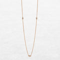 Triad Necklace | OP-5164 with ethically sourced natural diamonds in 18k gold, handcrafted in Antwerp.