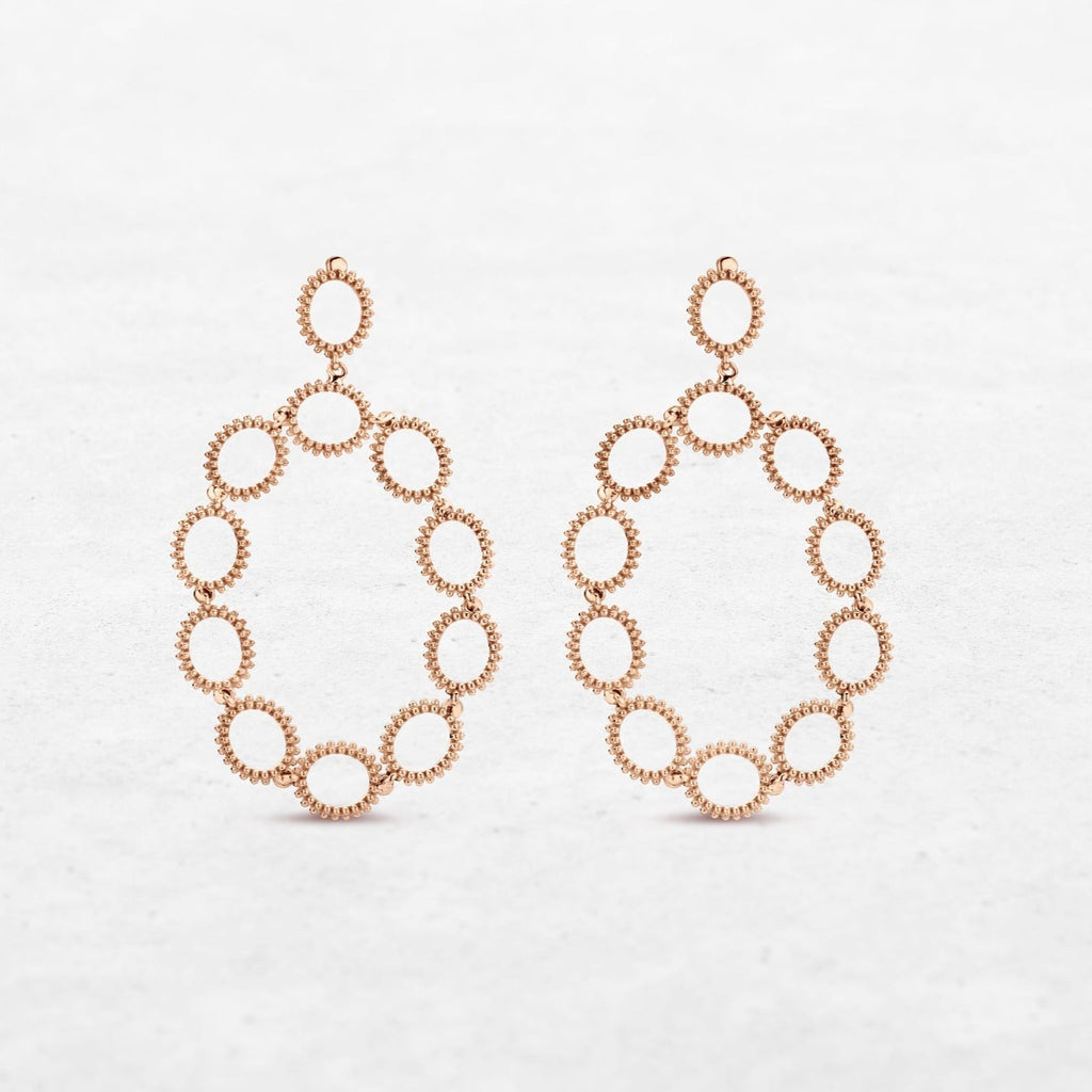 Luxury Isle Earrings | OE-8148 in 18-karat gold, handcrafted in Antwerp.
