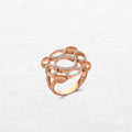 Luxury Emblem Ring Luminous | OR-8404 in 18-karat gold with hand-set natural diamonds, designed in Belgium.