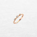 Luxury Flux Ring Three | YT226092YA in 18-karat gold with hand-set natural diamonds, designed in Belgium.