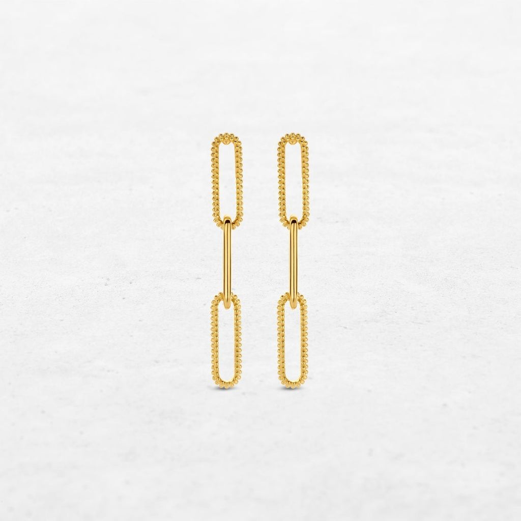O! Jewelry Clip Earrings | OE-9100 – solid 18k gold, made in Belgium.