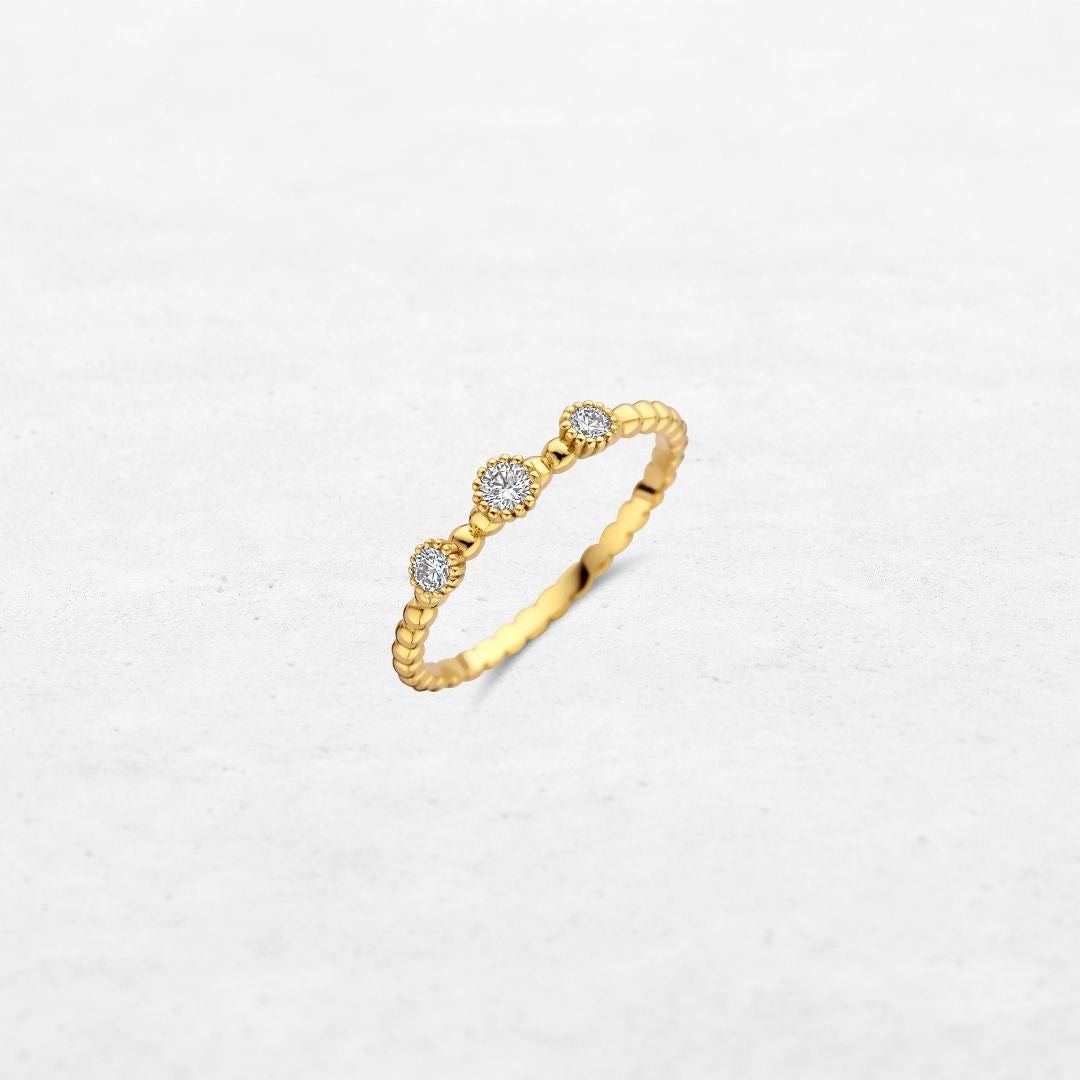 O! Jewelry Flux Ring Three | YT226092YA – made in Antwerp with 18k gold and ethically sourced diamonds.
